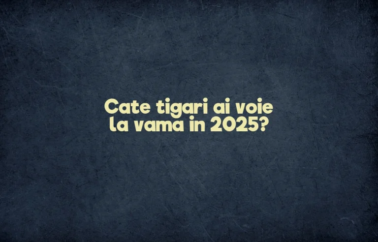 cate tigari ai voie la vama 2025