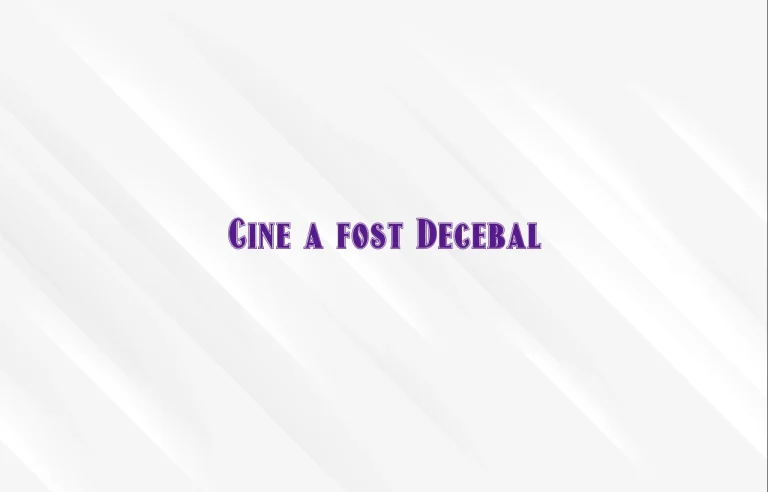 cine a fost decebal