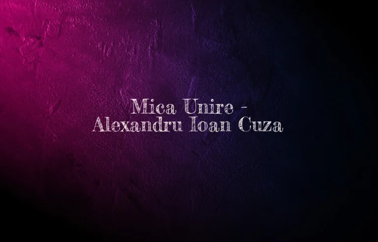 mica unire alexandru ioan cuza